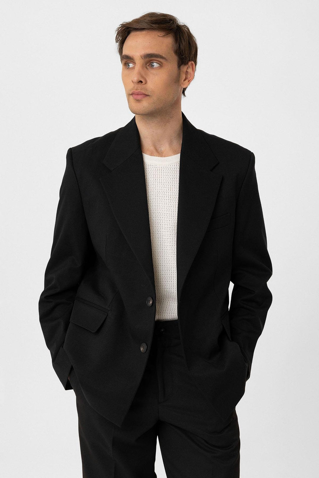 ANT Antioch Black Relax Fit Men's Blazer Jacket - Reggio di Calabria