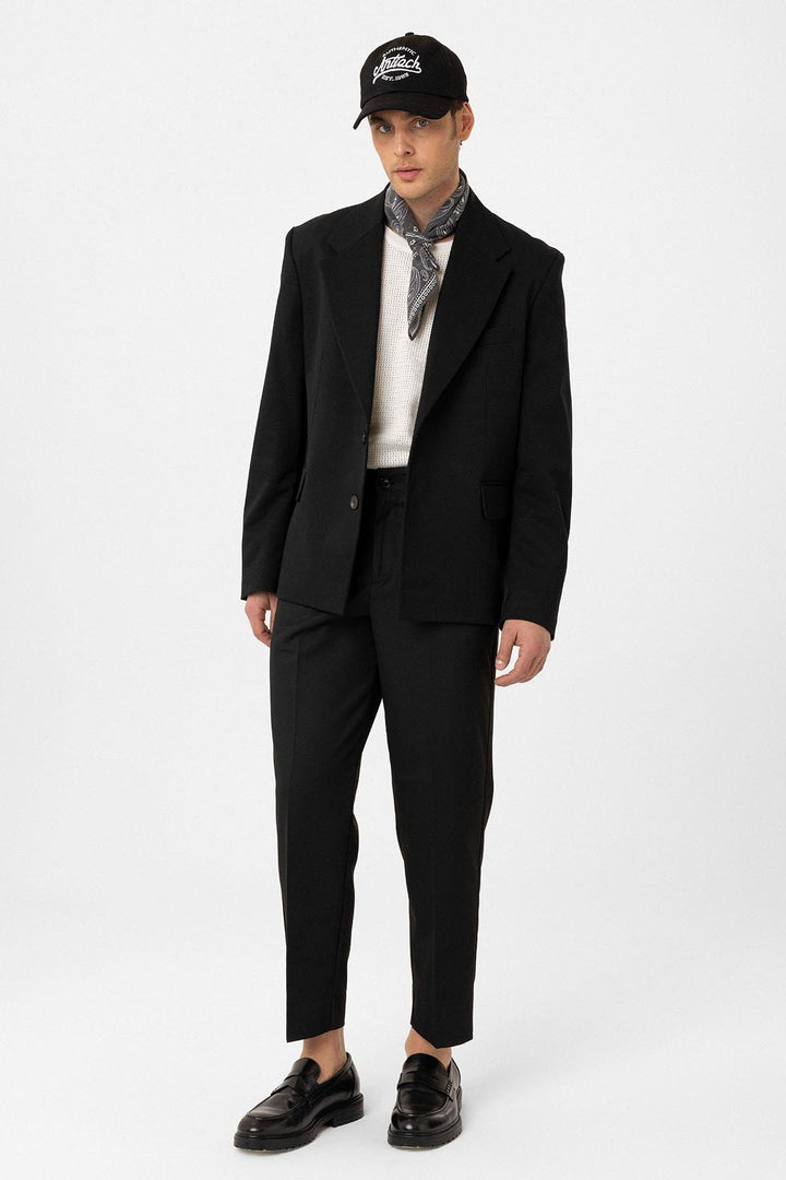 ANT Antioch Black Relax Fit Men's Blazer Jacket - Reggio di Calabria