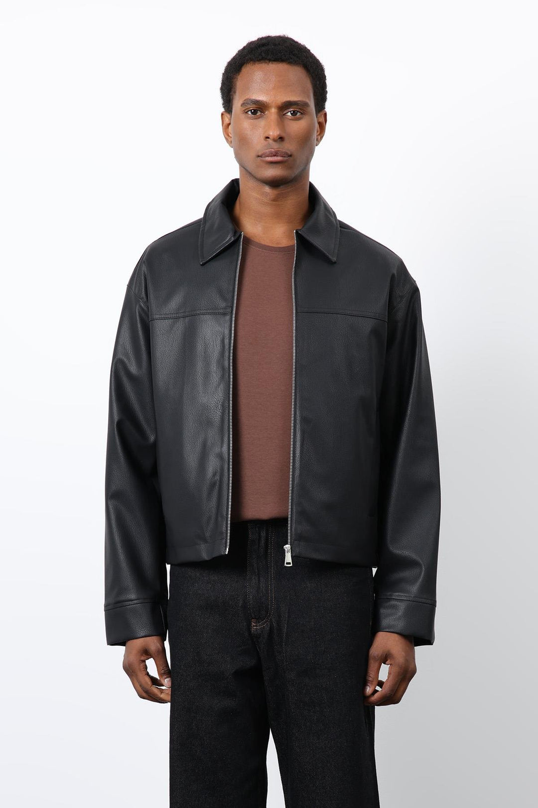 ANT Antioch Black Relax Fit Men's Leather Jacket - Plant City