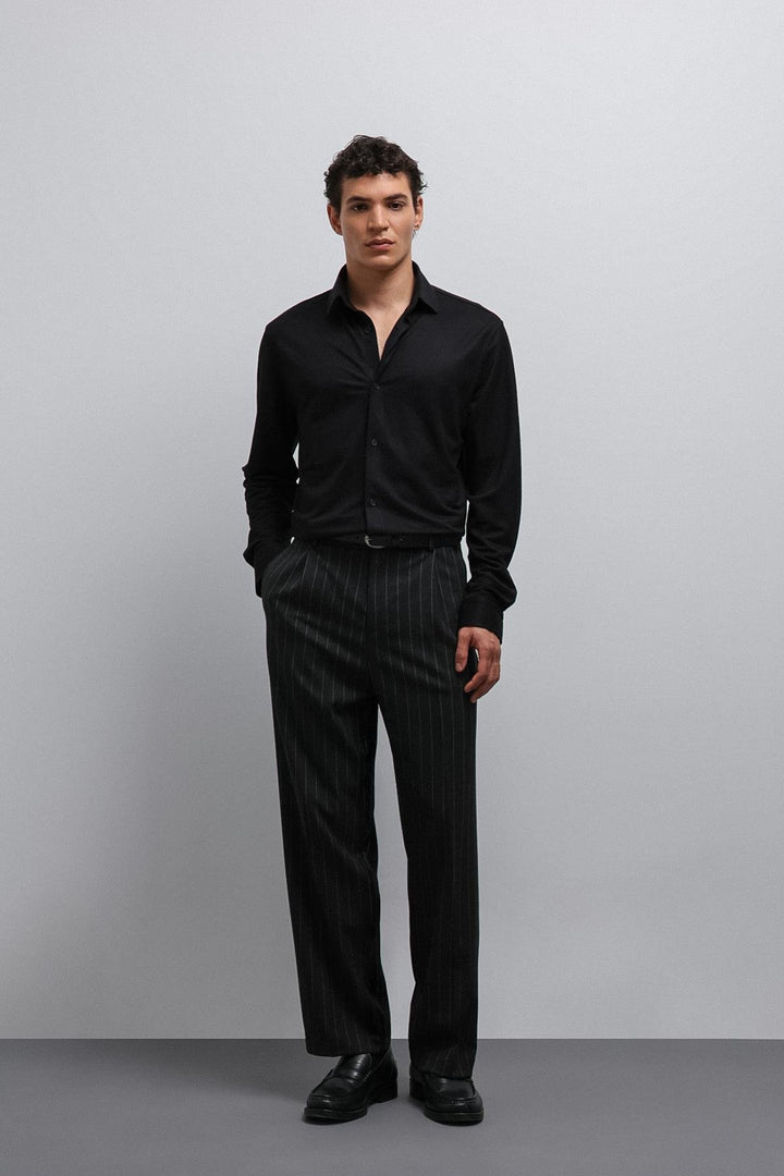 ANT Antioch Black Relax Fit Men's Shirt - Daly City