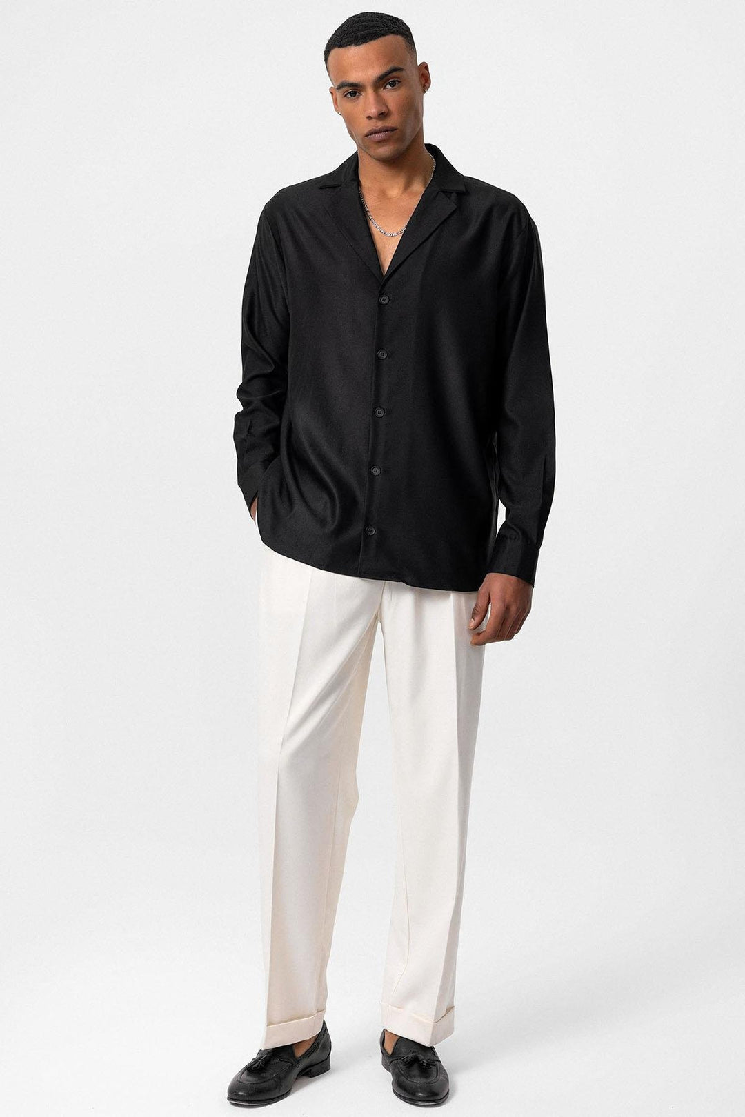 ANT Antioch Black Relax Fit Men's Shirt - Stanton
