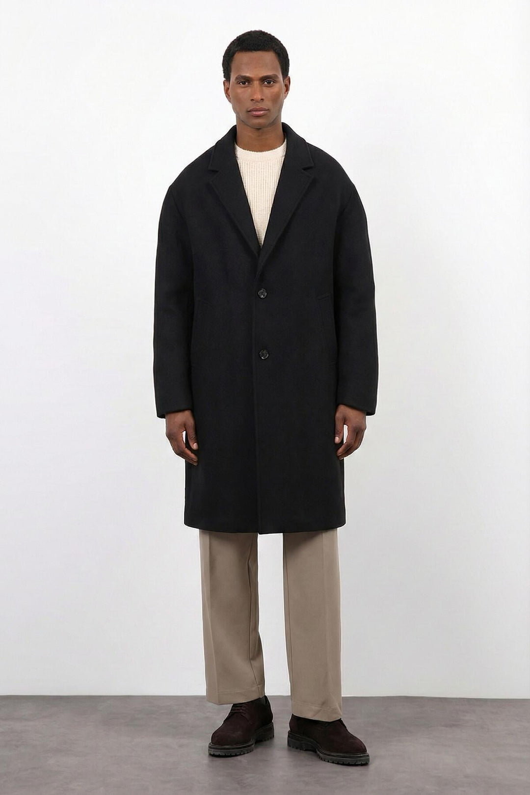 ANT Antioch Black Relax Fit Men's Coat - Sherbrooke