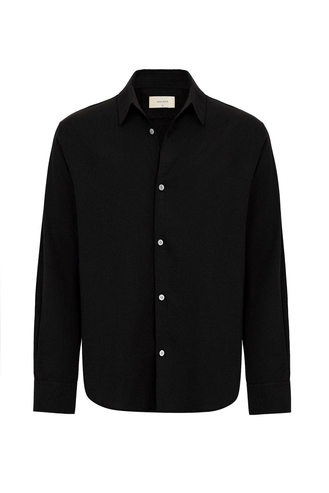 ANT Antioch Black Relax Fit Linen Blend Men's Shirt - Matamoros