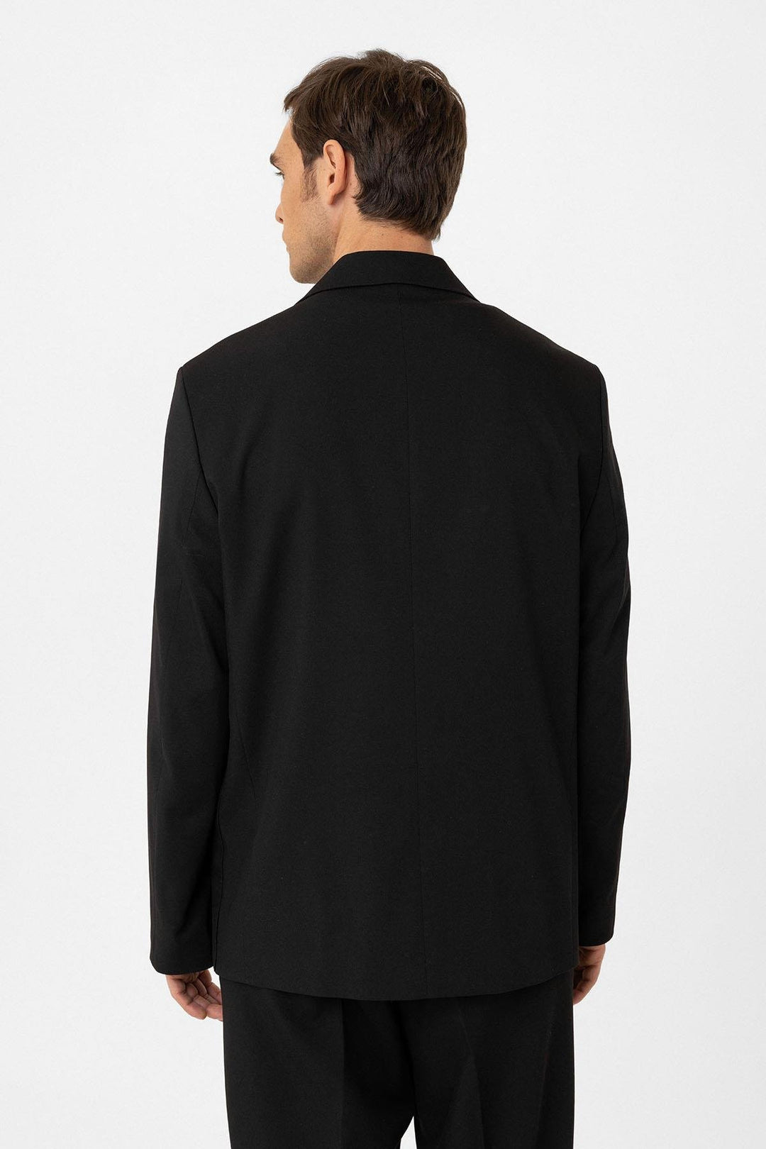 ANT Antioch Black Relax Fit Wrap Closure Men's Technical Blazer Jacket - Hornchurch