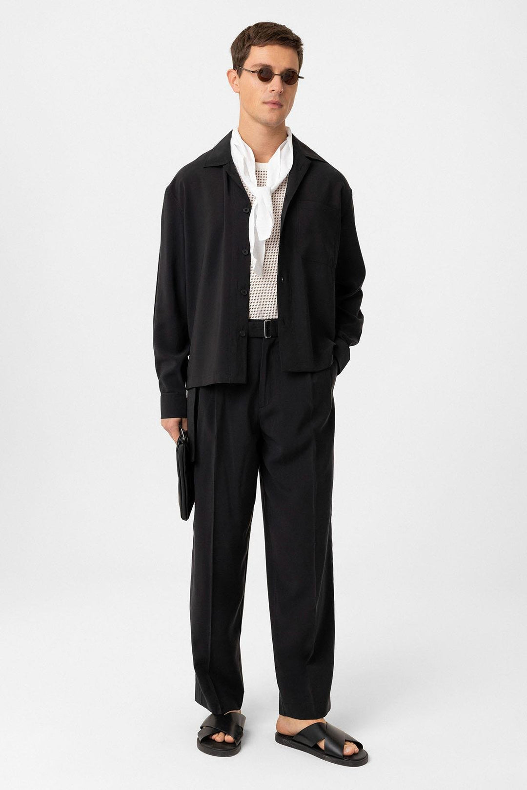 ANT Antioch Black Relax Fit Modal Fabric Men's Shirt - Smithtown