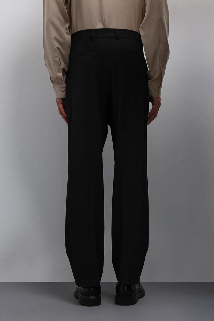 ANT Antioch Black Relax Fit Pleated Men's Pants - Jocotepec