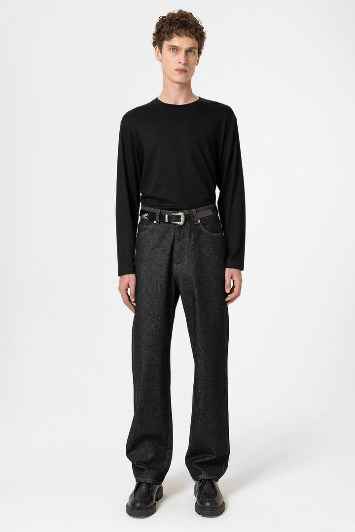 ANT Antioch Black Relaxed Fit Basic Men's T-Shirt - Carlsbad