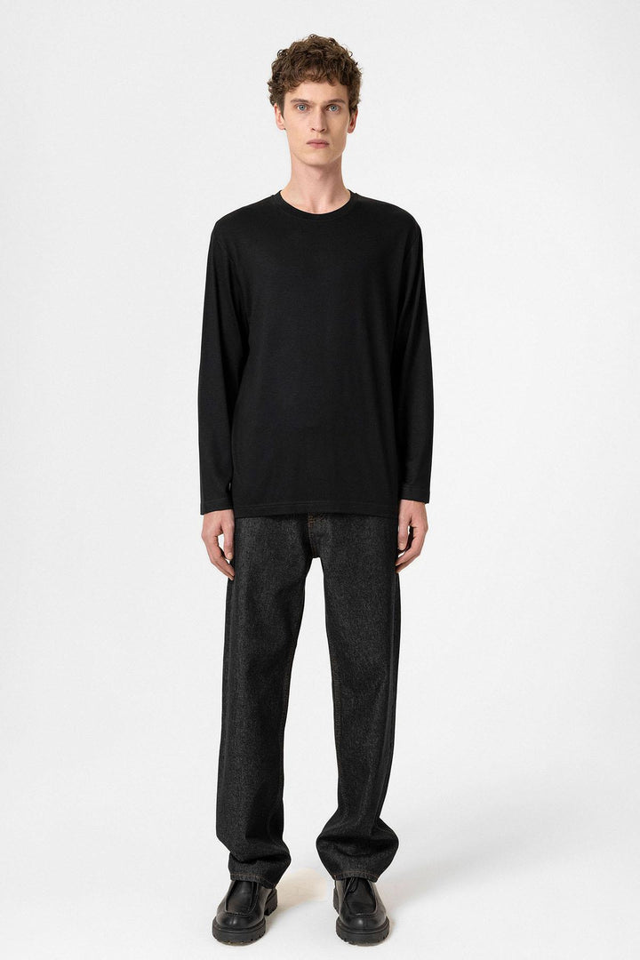 ANT Antioch Black Relaxed Fit Basic Men's T-Shirt - Carlsbad