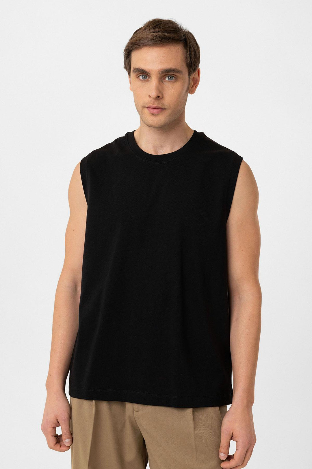 ANT Antioch Black Relaxed Fit Men's Sleeveless T-Shirt - Richmond