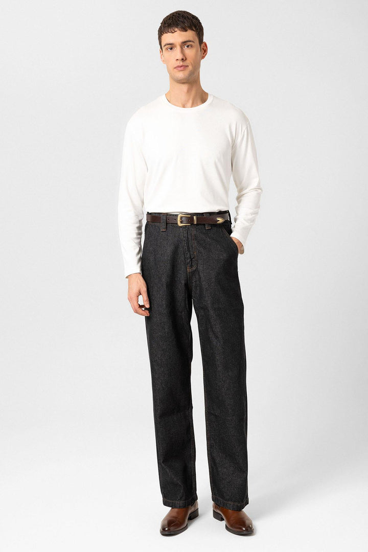 ANT Antioch Siyah Relaxed Fit Erkek Kot Pantolon - Huixquilucan