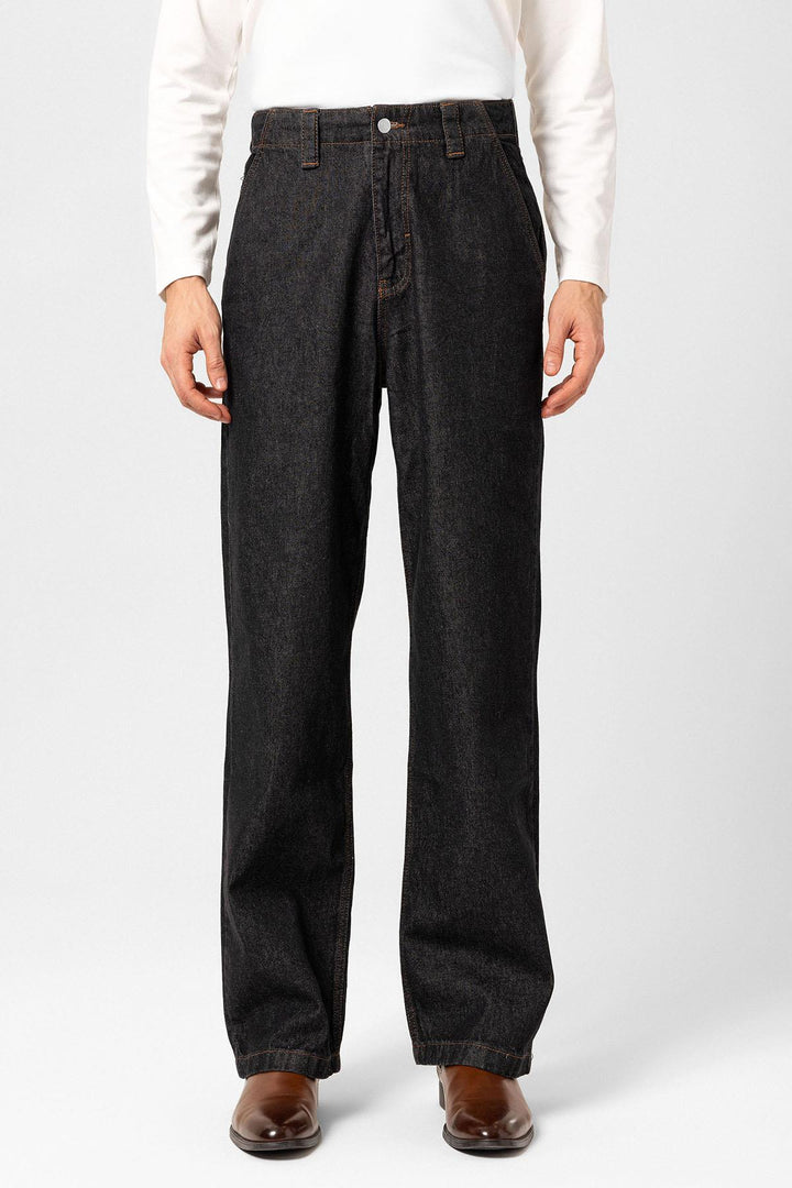 ANT Antioch Siyah Relaxed Fit Erkek Kot Pantolon - Huixquilucan