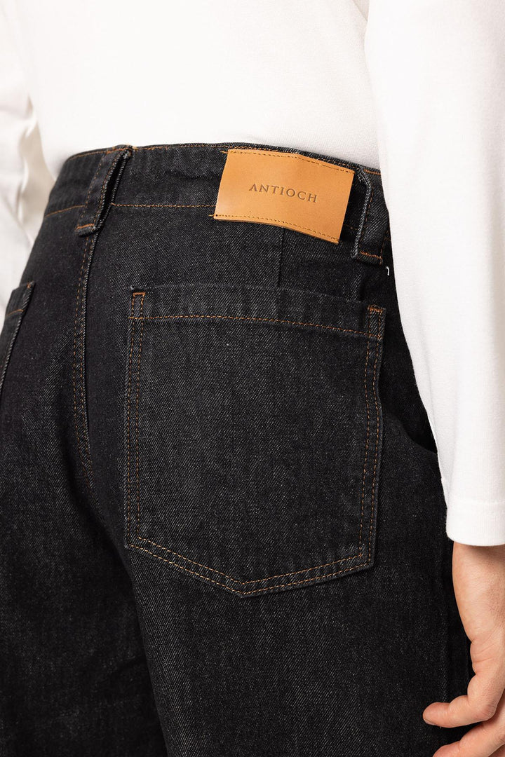 ANT Antioch Siyah Relaxed Fit Erkek Kot Pantolon - Huixquilucan