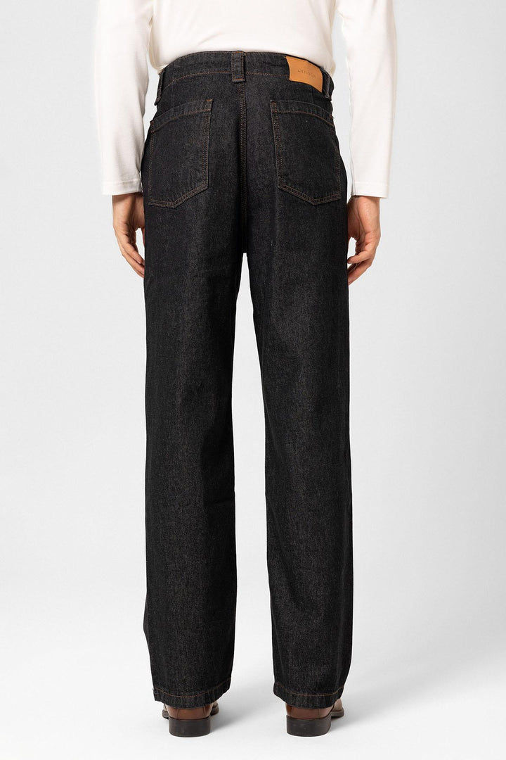 ANT Antioch Siyah Relaxed Fit Erkek Kot Pantolon - Huixquilucan