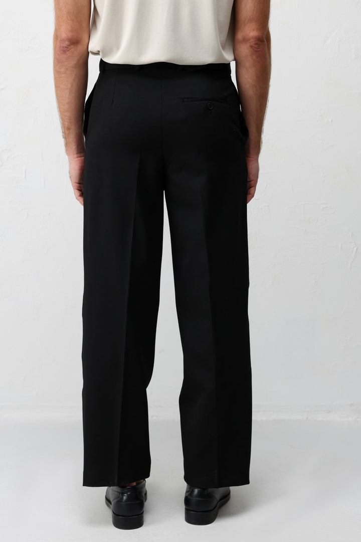 ANT Antioch Siyah Relaxed Fit Kemerli Erkek Pantolon - Deerfield Beach