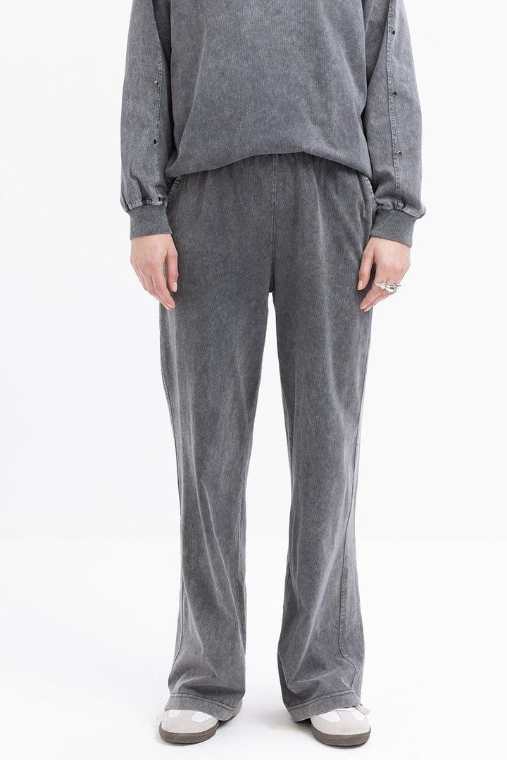 TLD Women Allday Black Suit with Ribbed Pants - Aurich