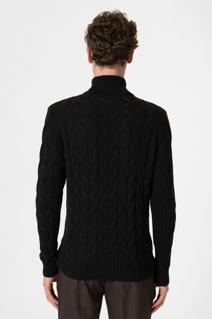 ANT Antioch Black Hair Braided Men's Sweater - Mankato