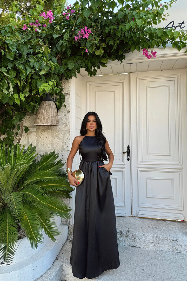EYY Women BLACK ANAIS BACKLESS DRESS - Annecy