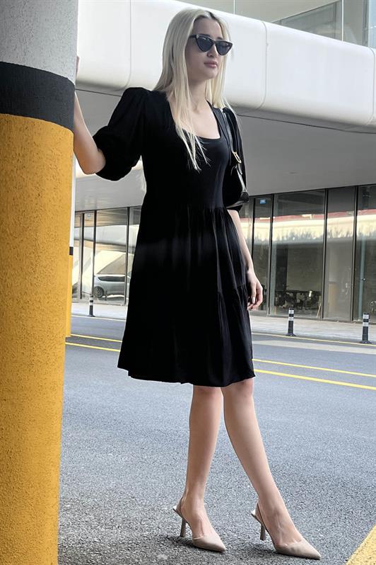 MDX Black Backless Basic Short Dress - Las Vegas