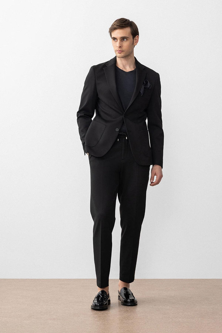 ANT Antioch Black Slim Fit Comfort Men's Suit - Madison