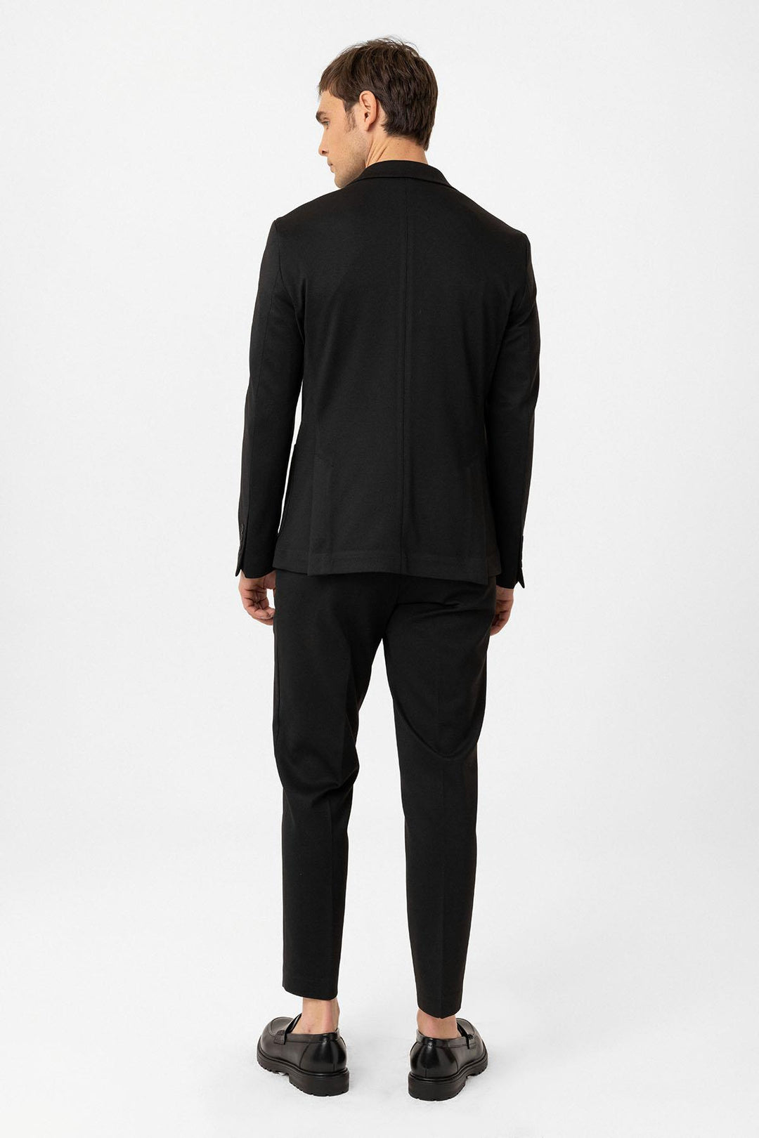 ANT Antioch Black Slim Fit Comfort Men's Suit - Madison