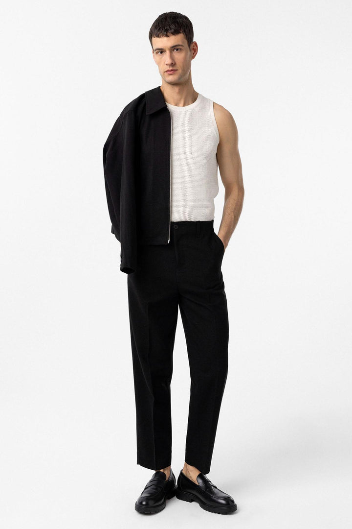 ANT Antioch Siyah Straight Fit Erkek Pantolon - Igualada