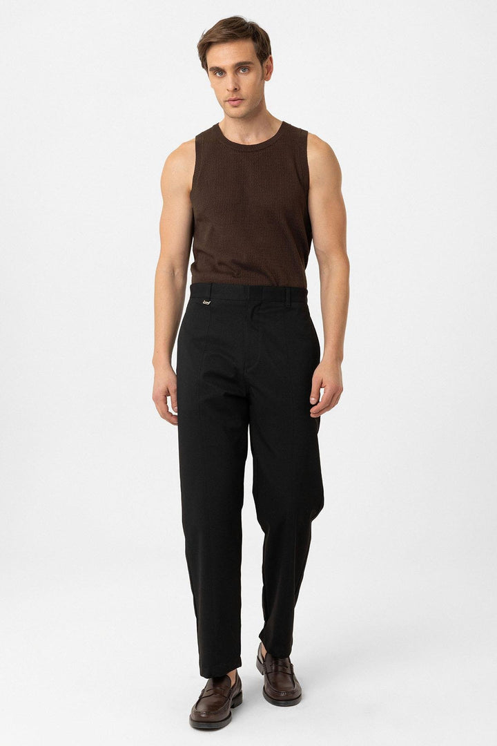 ANT Antioch Siyah Straight Fit Erkek Pantolon - Millcreek