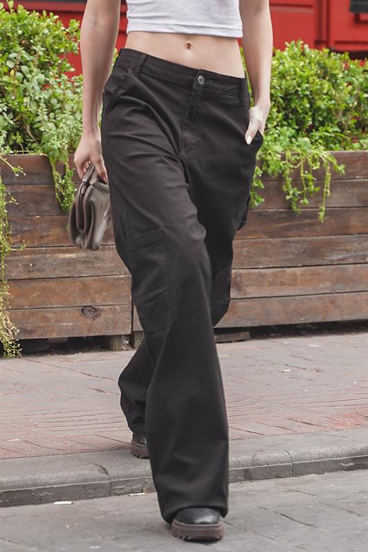 MDX Black Straight Fit Cargo Pants MG1601 - Pomigliano d’Arco