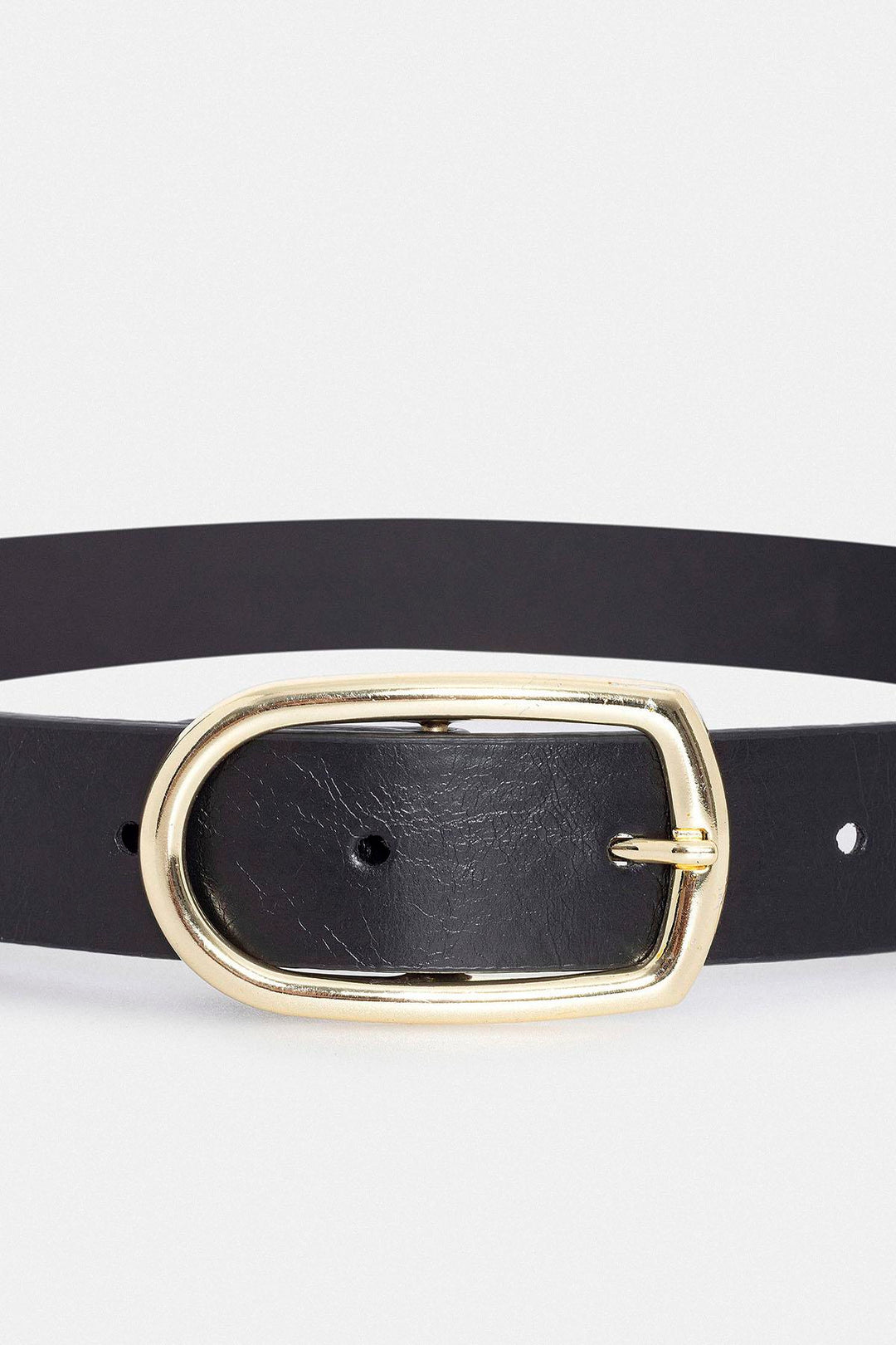 ANT Antioch Black Faux Leather Women's Belt - Albany