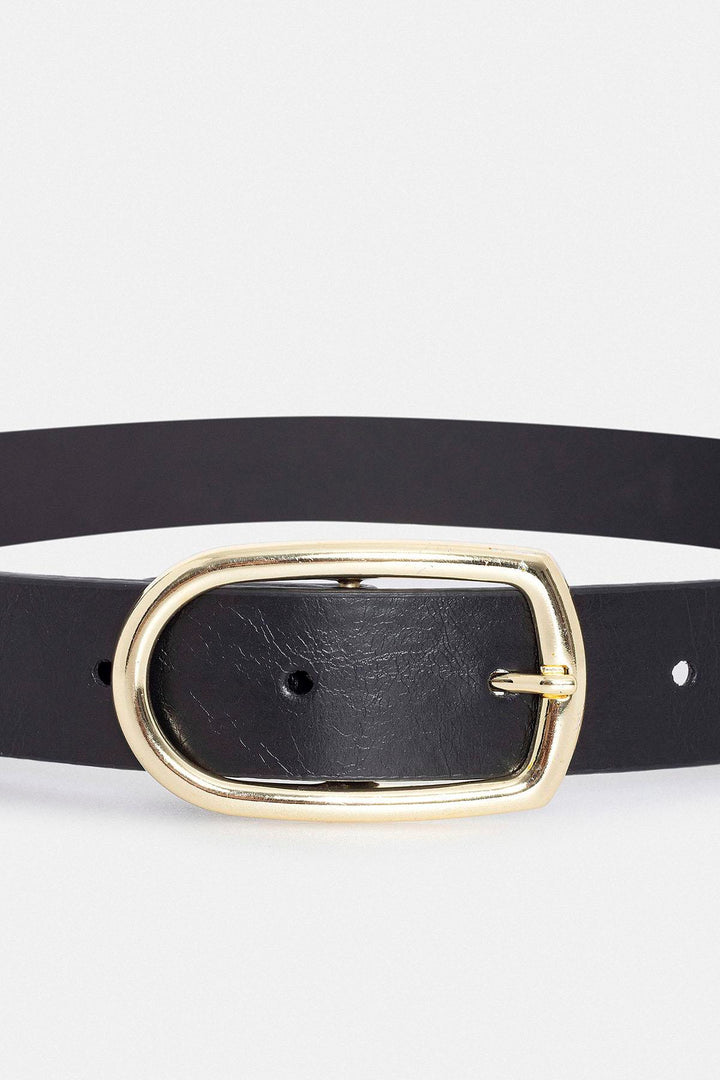ANT Antioch Black Faux Leather Women's Belt - Albany