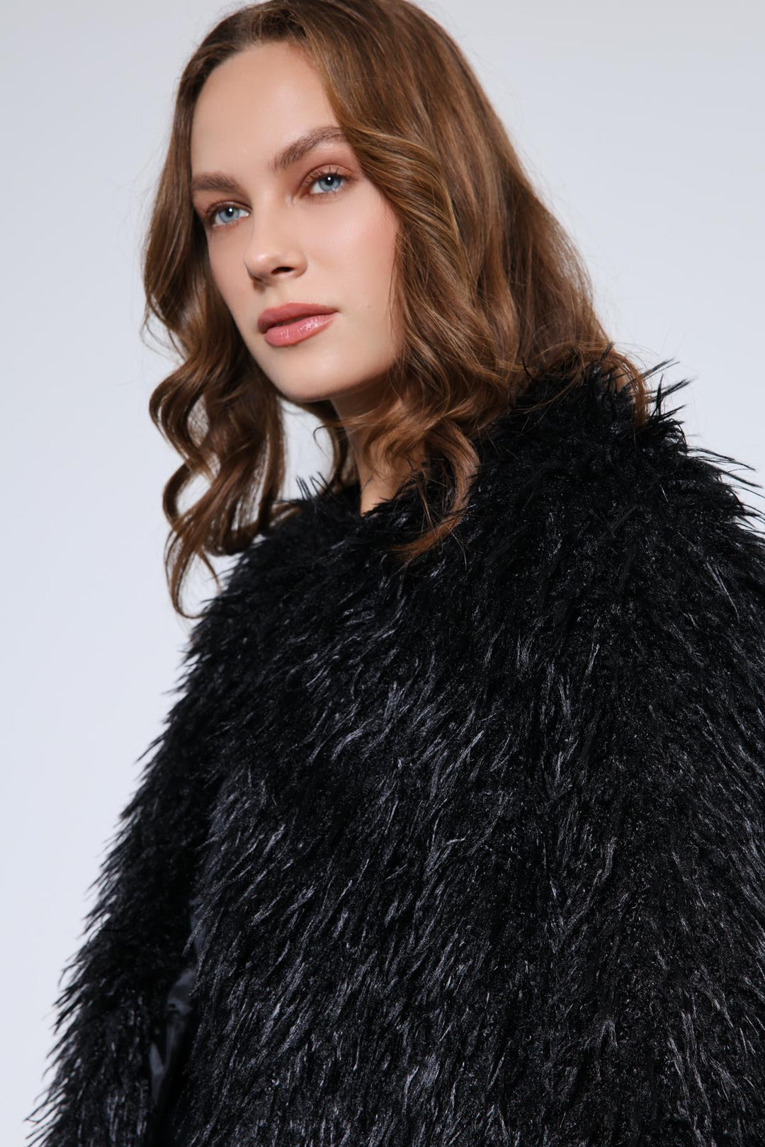 ANT Antioch Black Faux Fur Coat - Corvallis