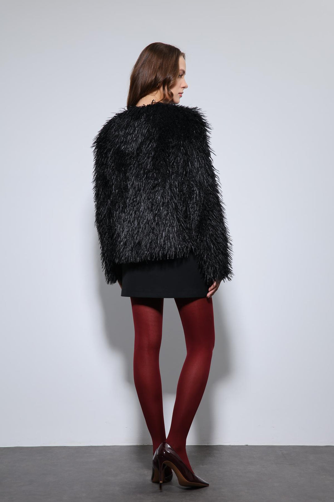 ANT Antioch Black Faux Fur Coat - Corvallis