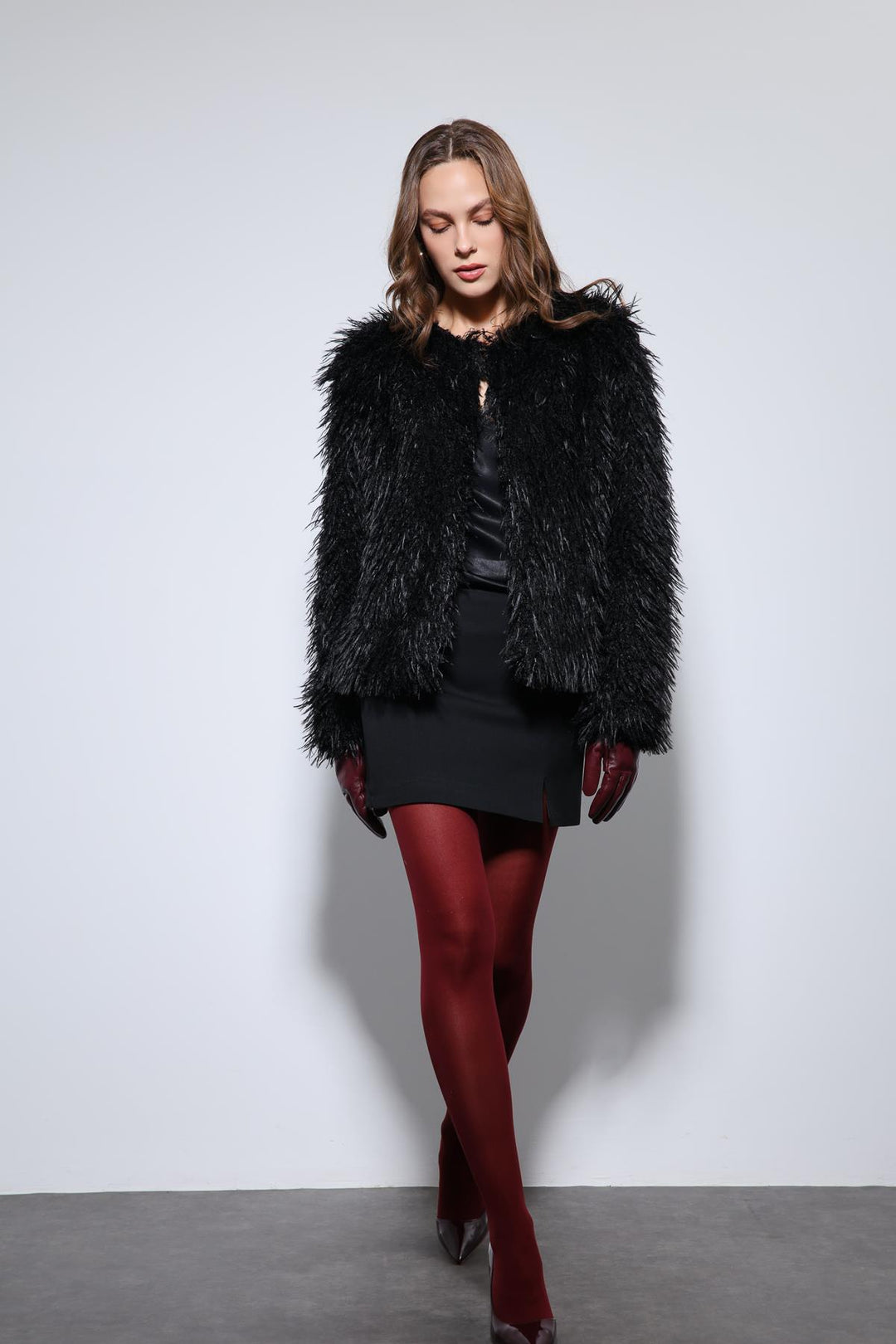 ANT Antioch Black Faux Fur Coat - Corvallis