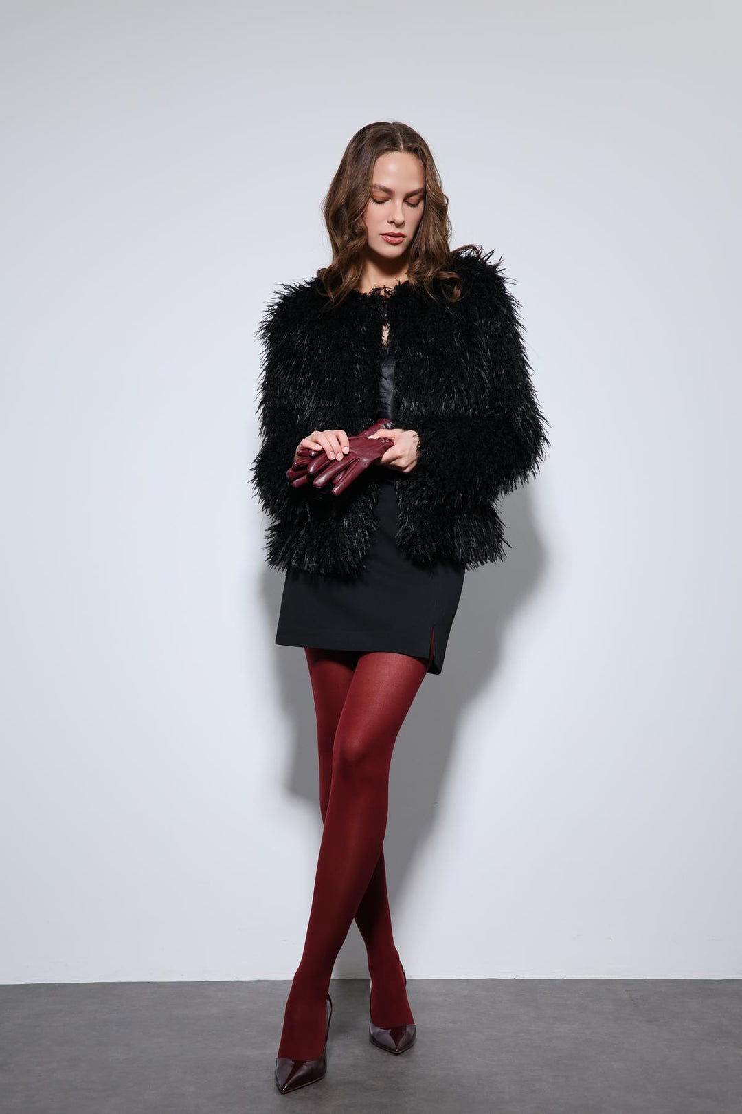 ANT Antioch Black Faux Fur Coat - Corvallis