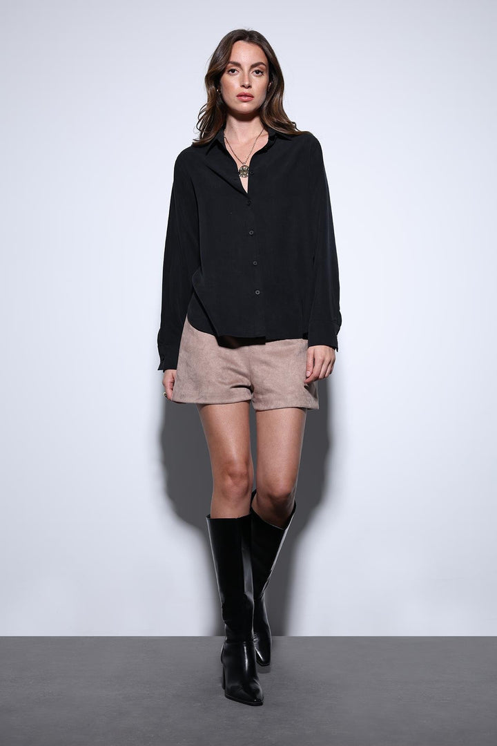 ANT Antioch Black Tencel Women's Shirt - Lamía