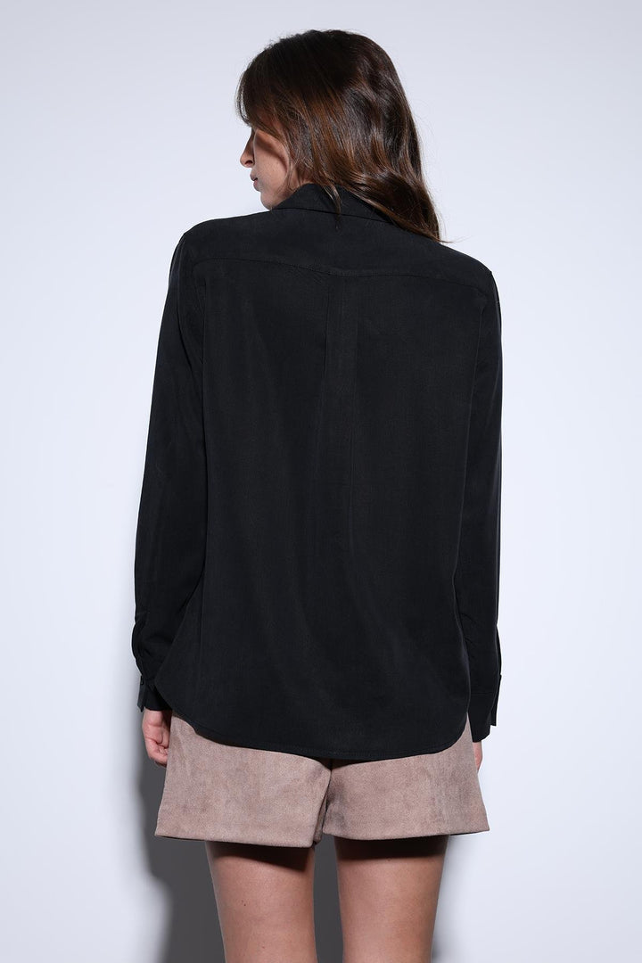 ANT Antioch Black Tencel Women's Shirt - Lamía