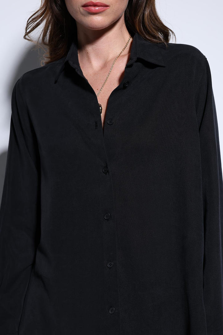 ANT Antioch Black Tencel Women's Shirt - Lamía