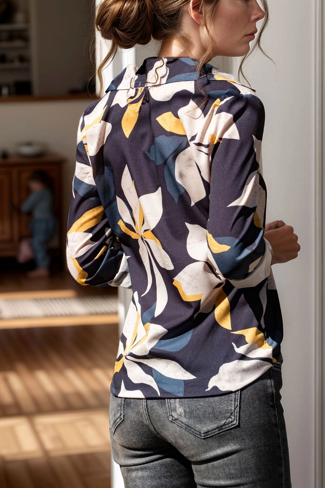 Black Long Sleeve Patterned Shirt BCBSK-25700-G1014 - Marlboro