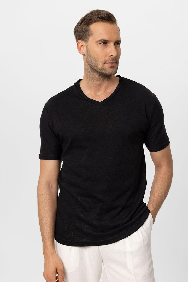 ANT V-Neck Basic Men's T-Shirt - Ocoyoacac