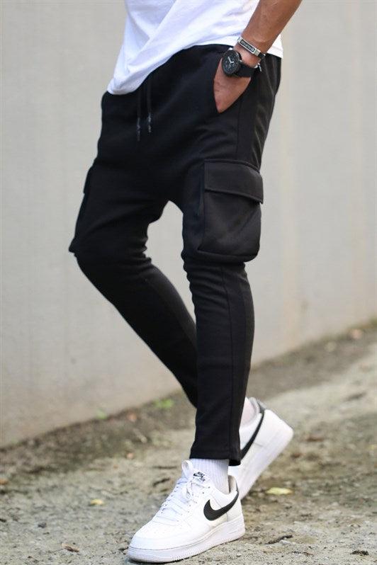 MDX Black Side Pocket Basic Sweatpants 4801 - Mission Viejo