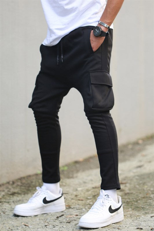 MDX Black Side Pocket Basic Sweatpants 4801 - Mission Viejo