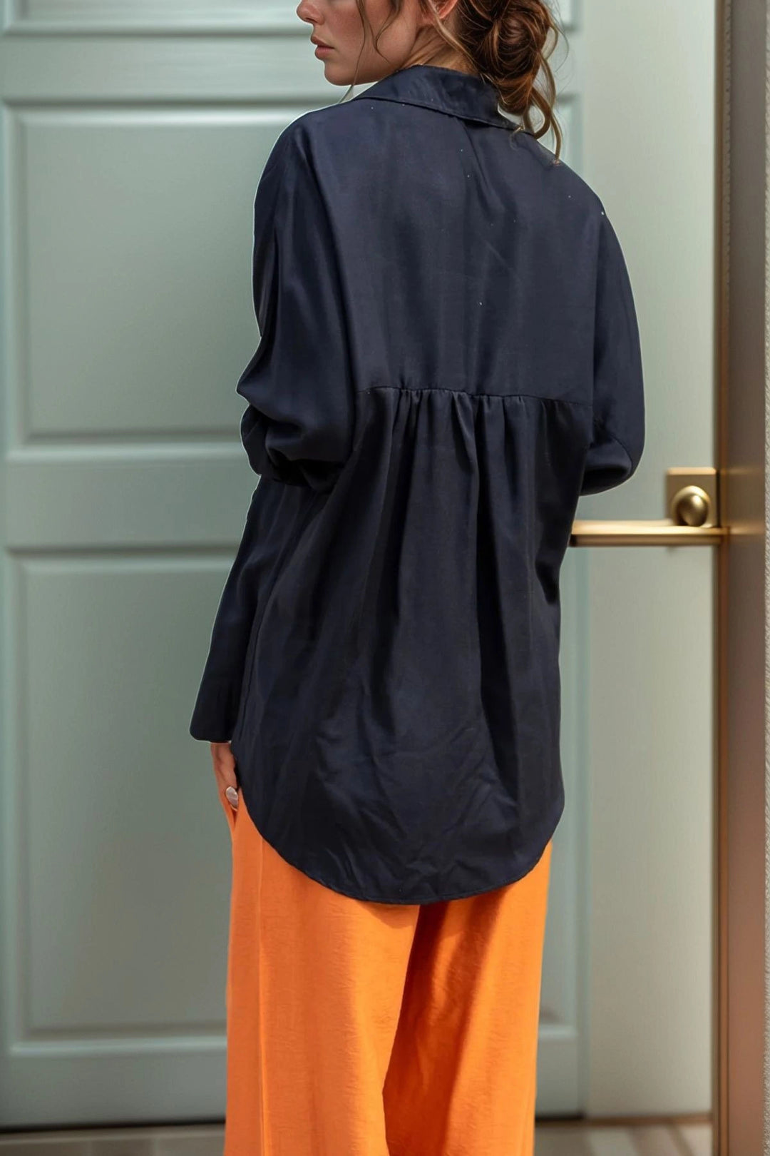 Black Bat Sleeve Loose Fit Shirt BCBSK-25700-SS22-6460 - Civitanova Marche
