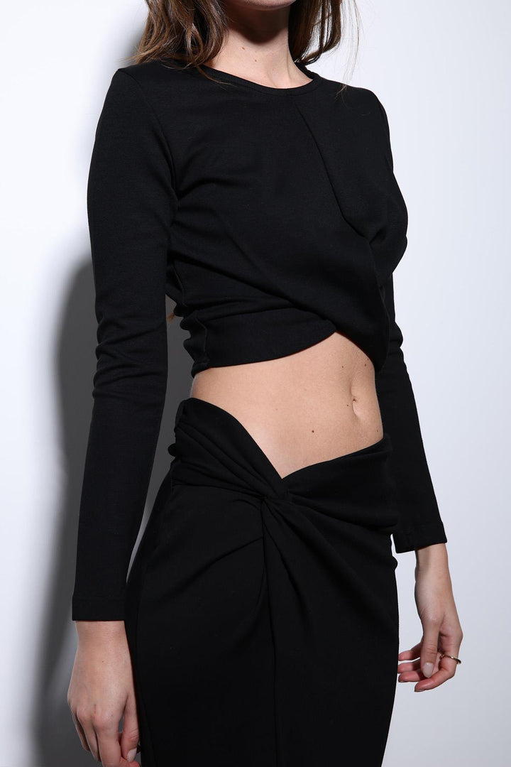 ANT Antioch Black Slit Detailed Women's Skirt Suit - Northampton