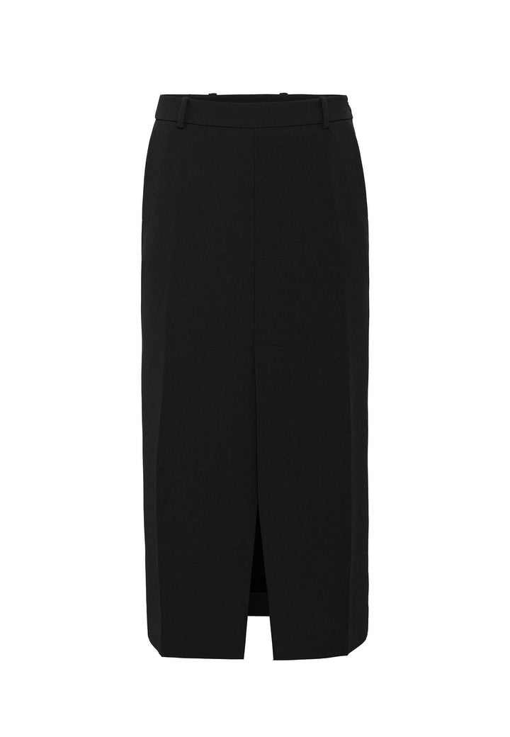 ANT Antioch Black Slit Women's Pencil Skirt - San Juan Cancuc