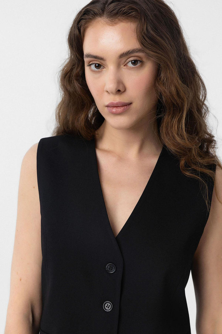 ANT Antioch Black Slit Women's Vest - Ibbenbüren