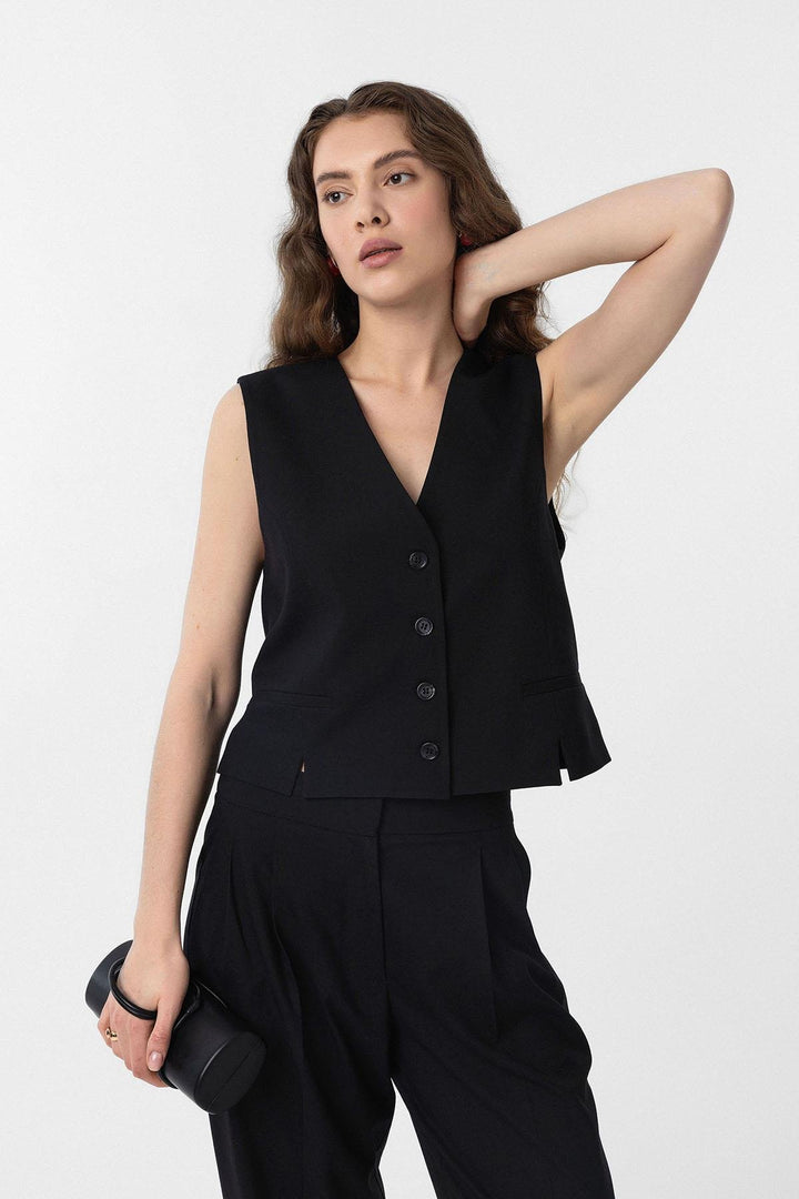 ANT Antioch Black Slit Women's Vest - Ibbenbüren
