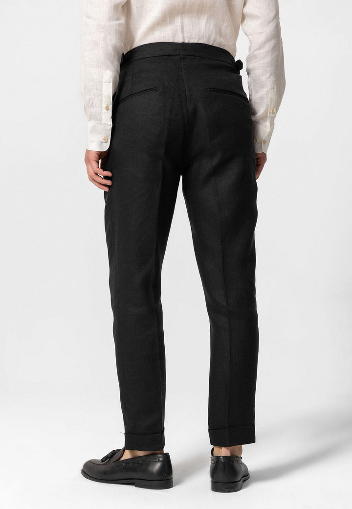 ANT High Waist 100% Linen Pleated Men's Pants - Den Helder