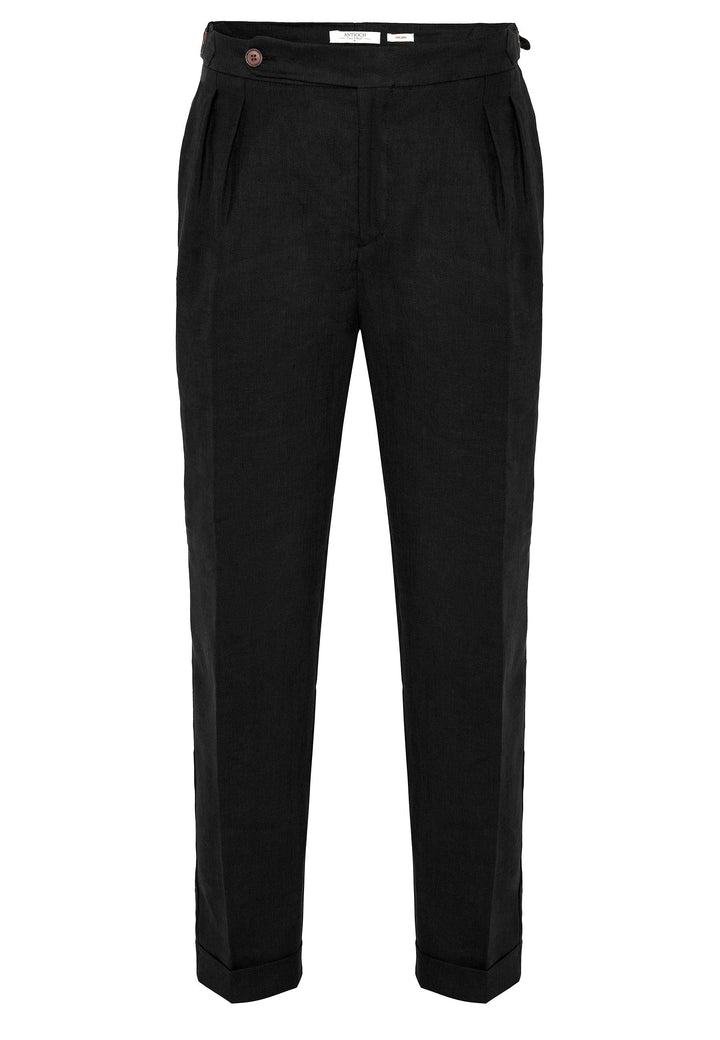ANT High Waist 100% Linen Pleated Men's Pants - Den Helder