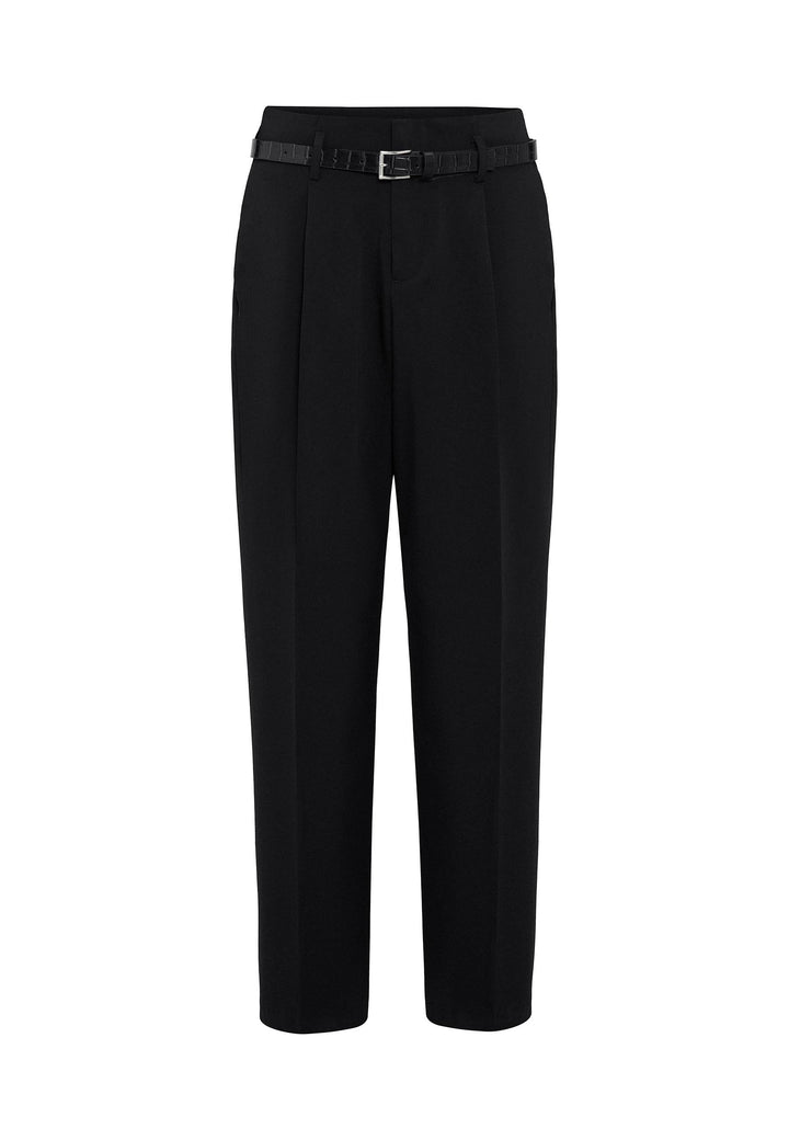 ANT Antioch Black High Waisted Pleated Women's Pants - Lowell