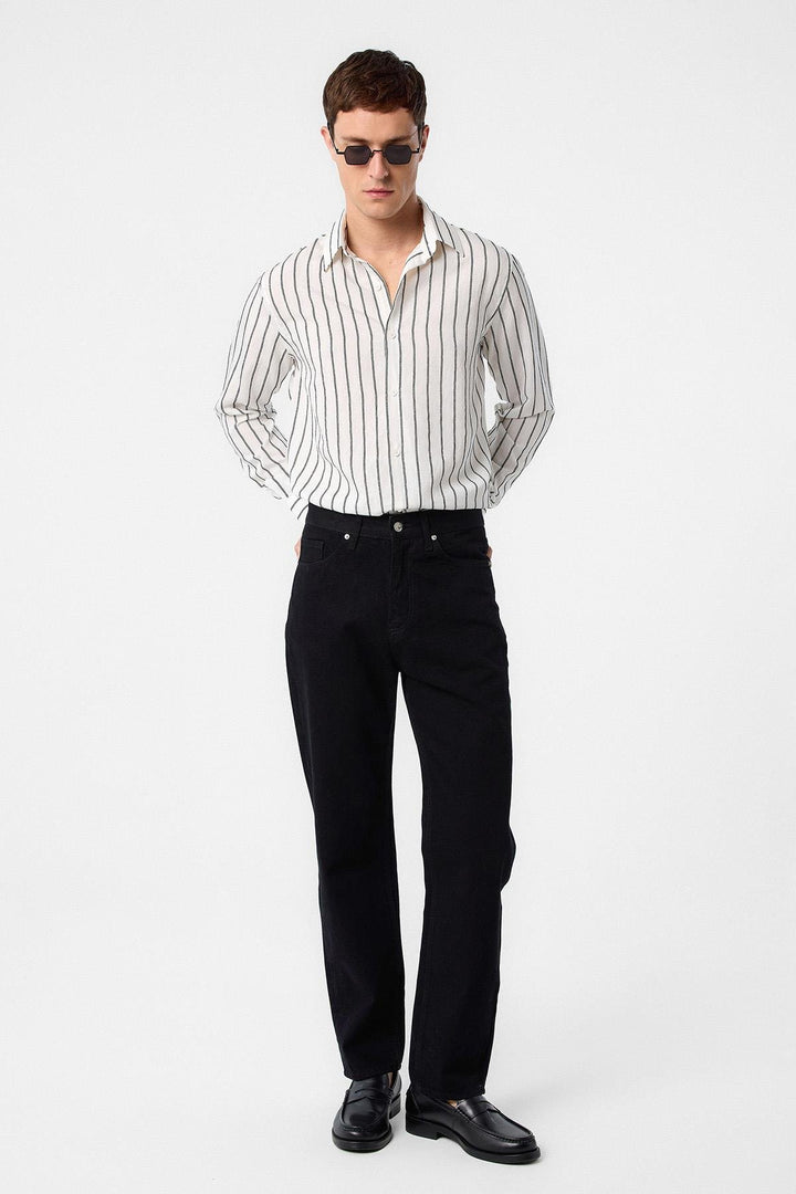 ANT Antioch Black High Waist Regular Fit Men's Jeans - Lafayette