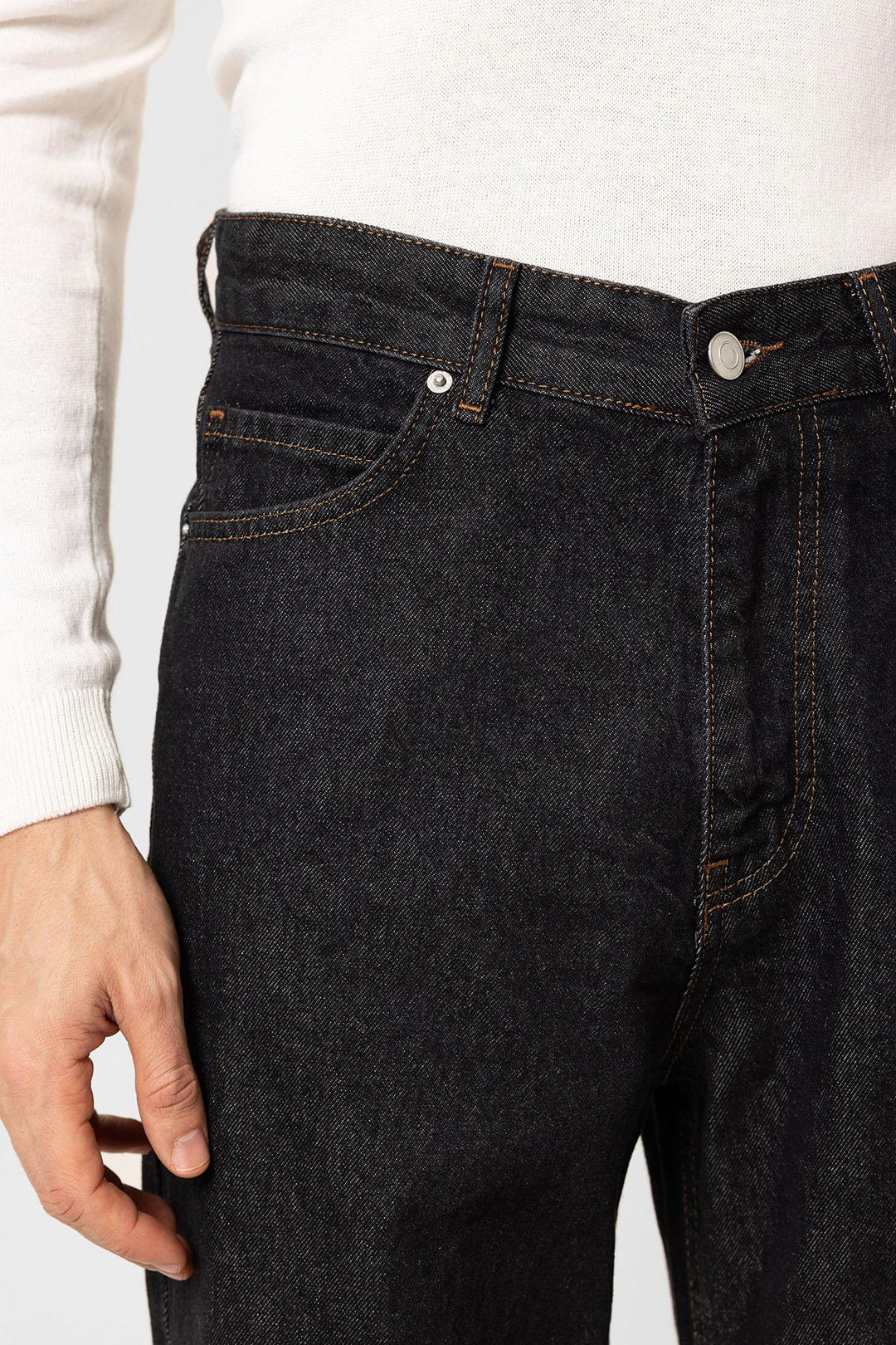ANT Antioch Siyah Yüksek Bel Relaxed Fit Erkek Kot Pantolon - Acapulco de Juárez